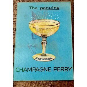1950s VARI VUE BABYCHAM CHAMPANE PERRY LENTICULAR MULTIPHASE ADVERTISMENT NOS
